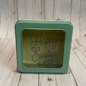 Easter Square tin with see-through front